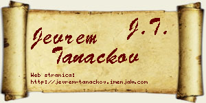 Jevrem Tanackov vizit kartica